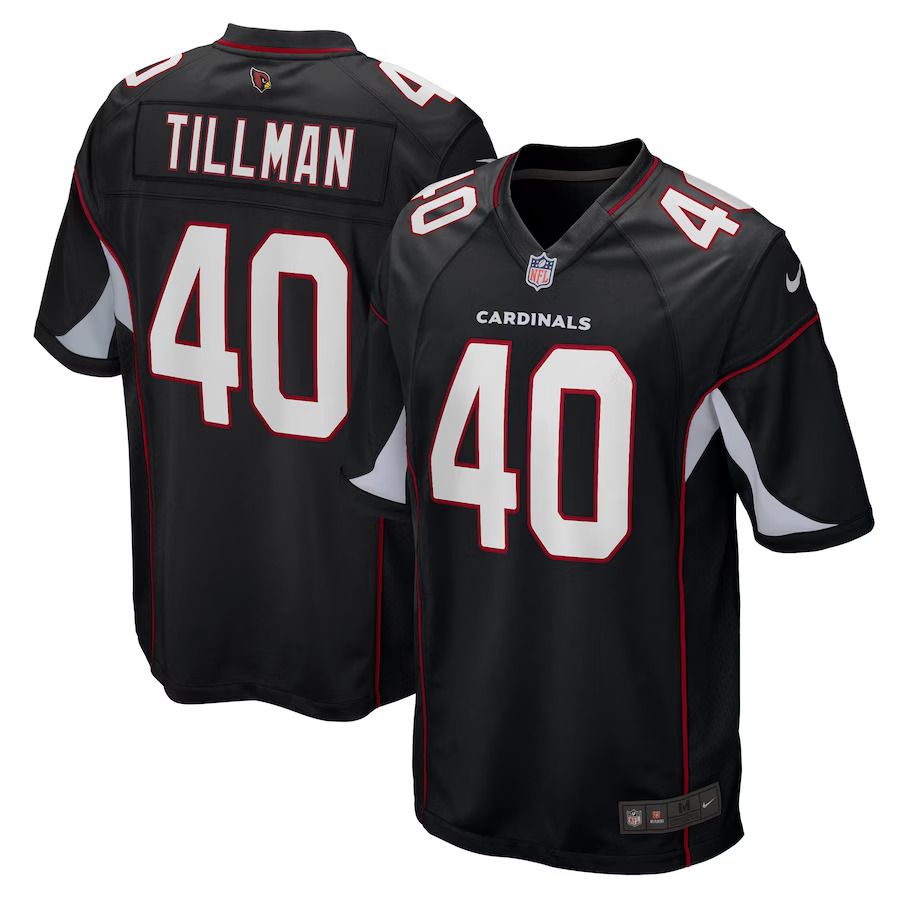 Men Arizona Cardinals 40 Pat Tillman Nike Black Retired Player Alternate Game NFL Jersey